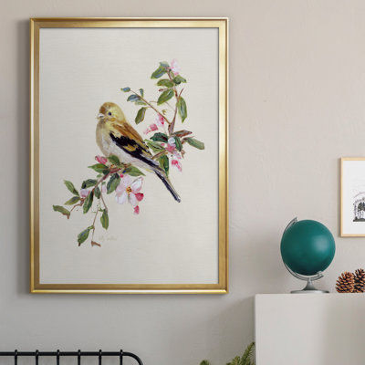 Spring Song Pine Grosbeak - Peinture sur toile encadrée