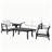 Clinkscales Teak Outdoor Four-person Patio Set with Cushions and Two Tables-115068869-115068875