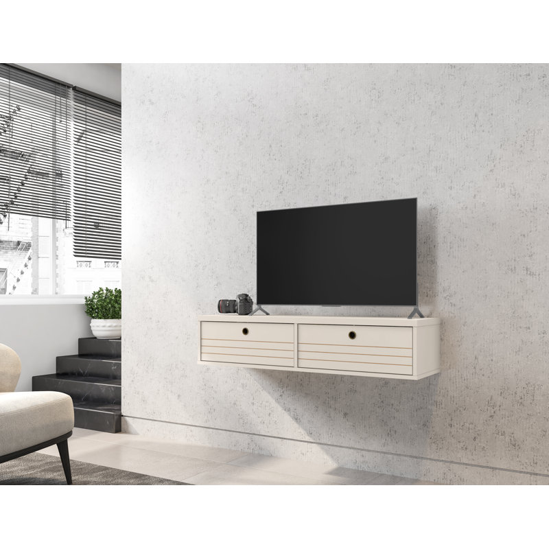 Darryl Floating TV Stand for TVs up to 40, Off White