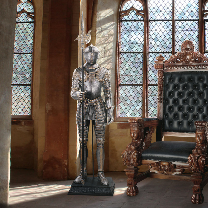 16th-Century Italian Armor Statue with Halberd