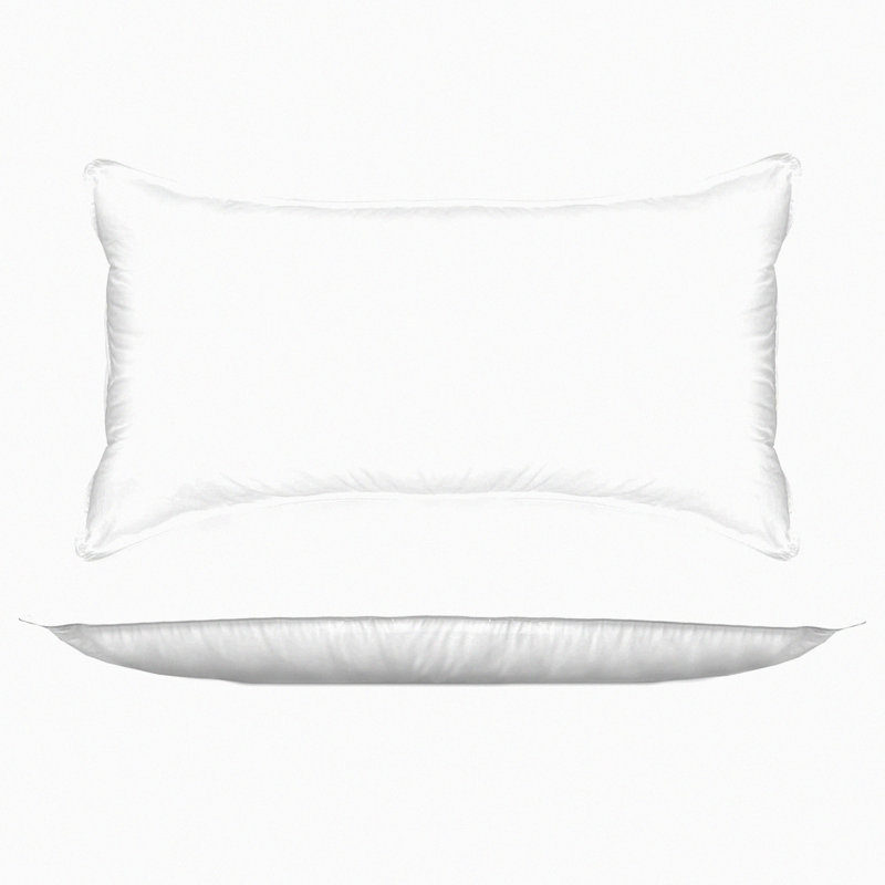 CoolCotton Gel-Infused Plush Pillows - 2 Pack Standard/Queen Set for Side, Back, Stomach Sleepers. Hotel Quality, Cooling Technology, White Shell.