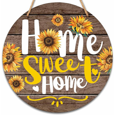 Panneau de bienvenue pour porte d'entrée - Home Sweet Home