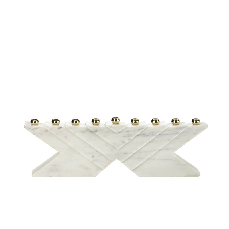 Frank Lloyd Wright Inspired Ceramic Menorah