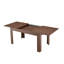 Table de salle à manger extensible rectangulaire, table de cuisine extensible moderne avec 2 abattants, finition noyer, table de salle à manger peu encombrante pour petite et grande famille, salle à manger et salon