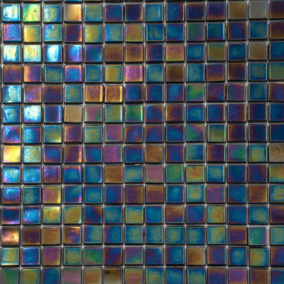 Carreau de mosaïque pour mur et plancher en verre 0,6 po x 0,6 po Skosh