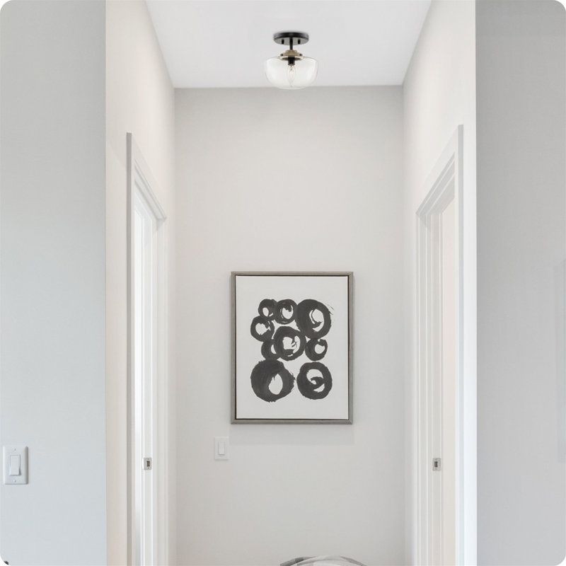 Glass Semi Flush Mount