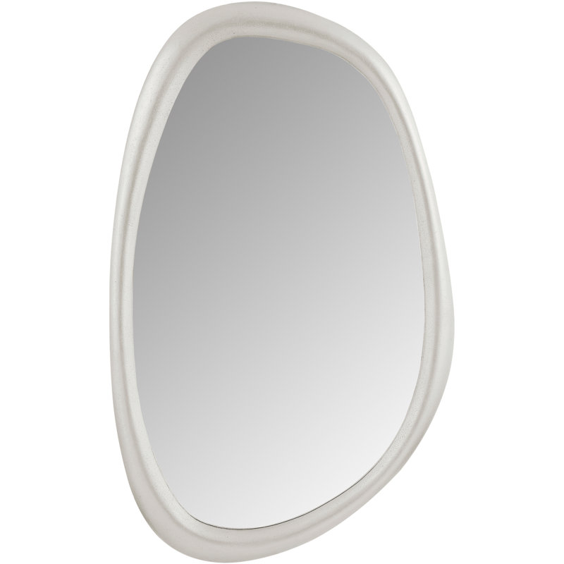 Raeana Polyresin Mirror, White, 45" x 27.5"