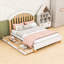 Lit plateforme en bois avec tiroirs de rangement et tête de lit-768850563-768850565