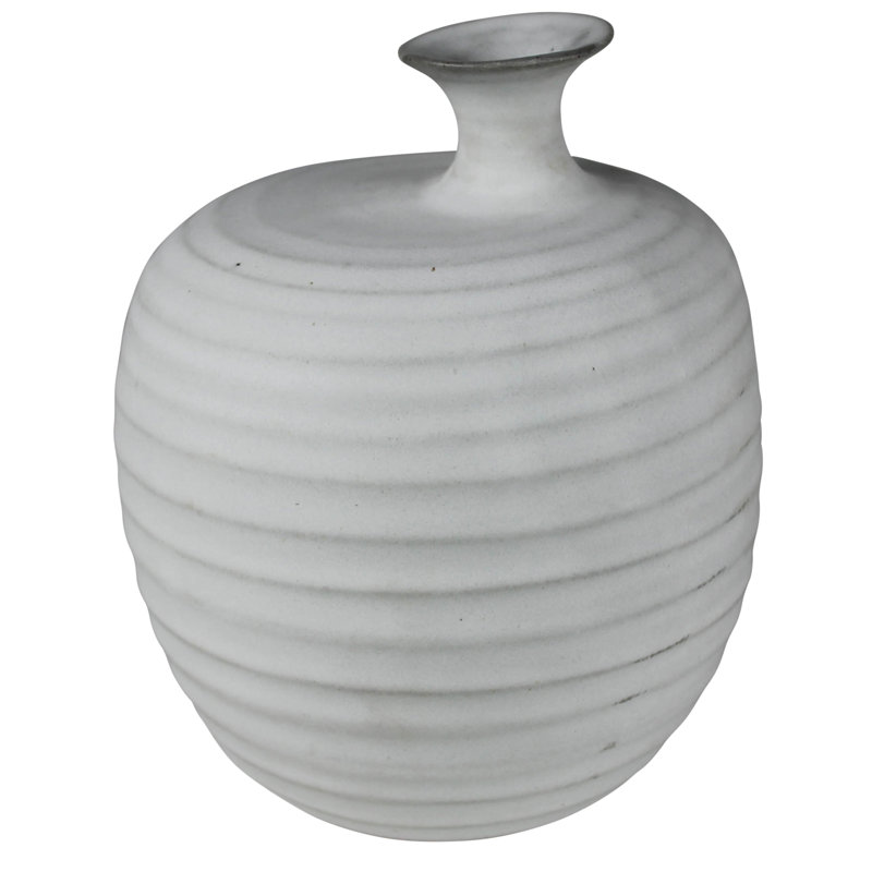 Vase de table en céramique Aidie, H 8,25 po x l 6 po x P 6 po