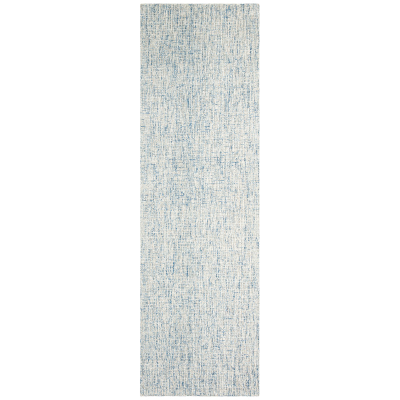 Tapis en laine touffeté à la main, Tapis de couloir 2 pi 3 po x 12 pi
