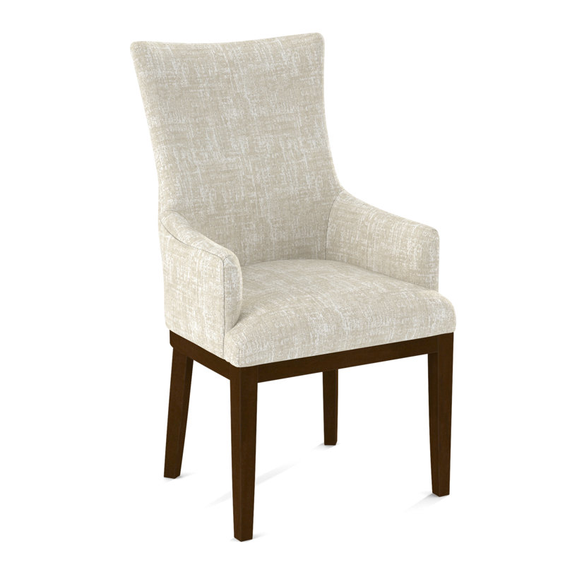 19'' H Upholstered Armchair, Pecan, 61643-61