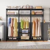 Latitude Run® Crissey 114.5'' Closet System (Can Be Cut To Fit) | Wayfair