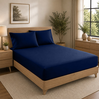 Microfiber Premium Quality Deep Hypoallergenic Fitted Sheet 25cm