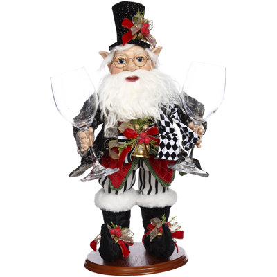 Elf With Wineglasses - 20 Inches