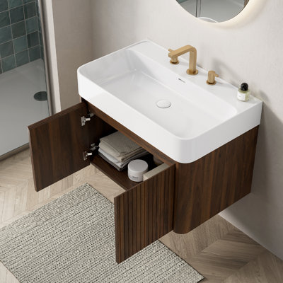 Meuble-lavabo mural flottant 30 po