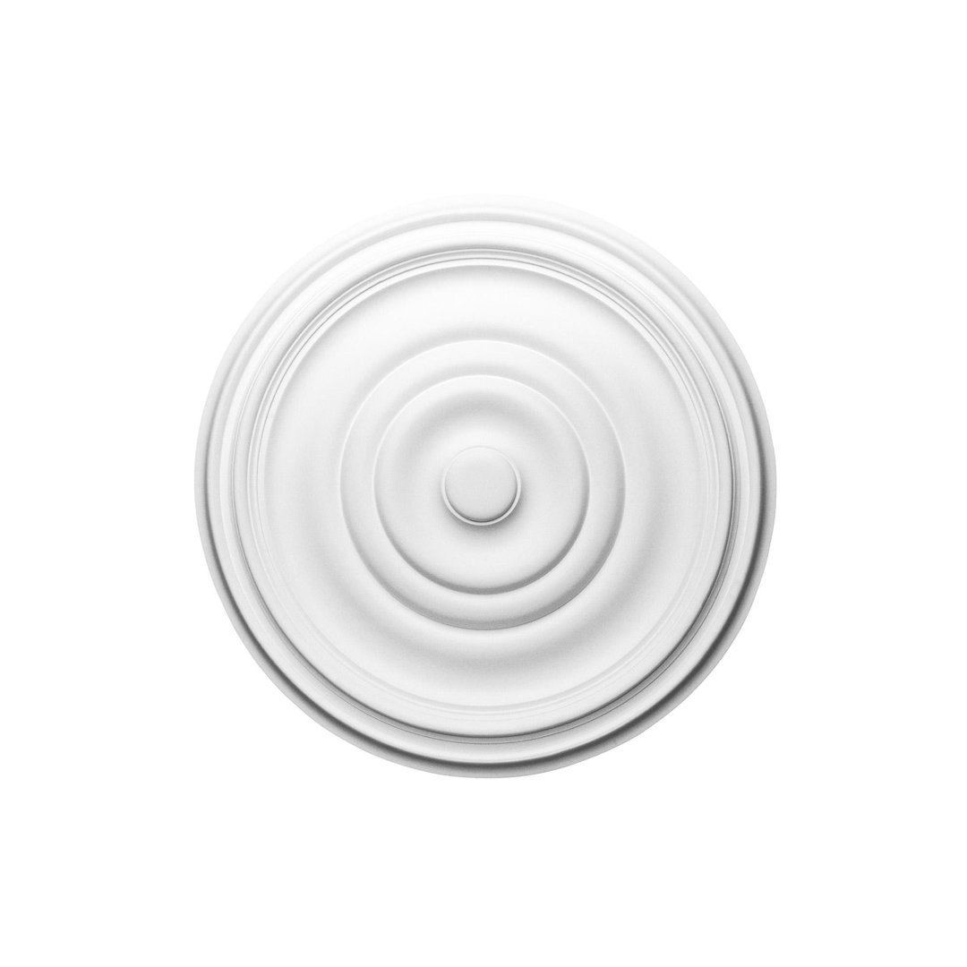 19-1/8 in x 19-1/8 in x 1-1/2 in Plain Primed White Polyurethane Ceiling Medallion Orac Decor