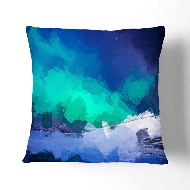 Abstract Square Cushion, White, 55 x 55 cm