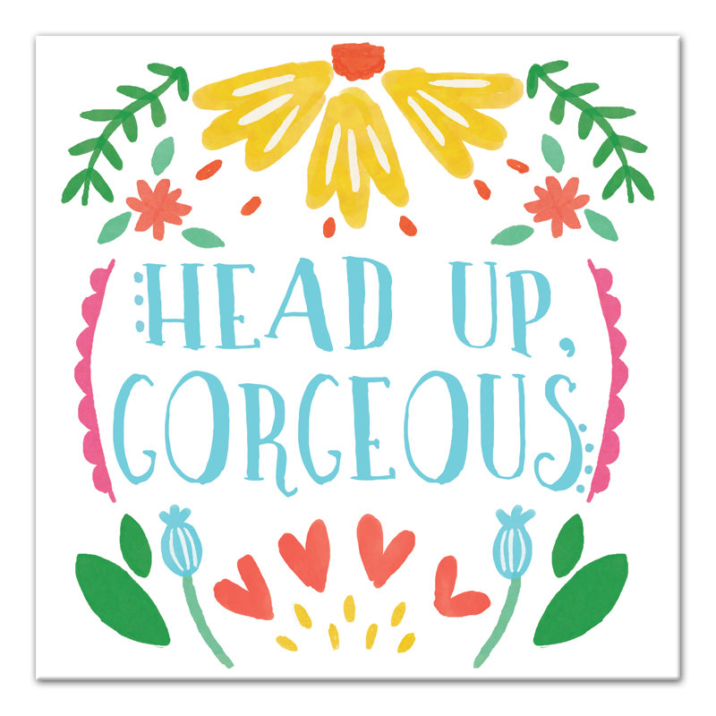 Art sur toile "head up superbe" Olivios, H 20 po x l 20 po x P 1,25 po