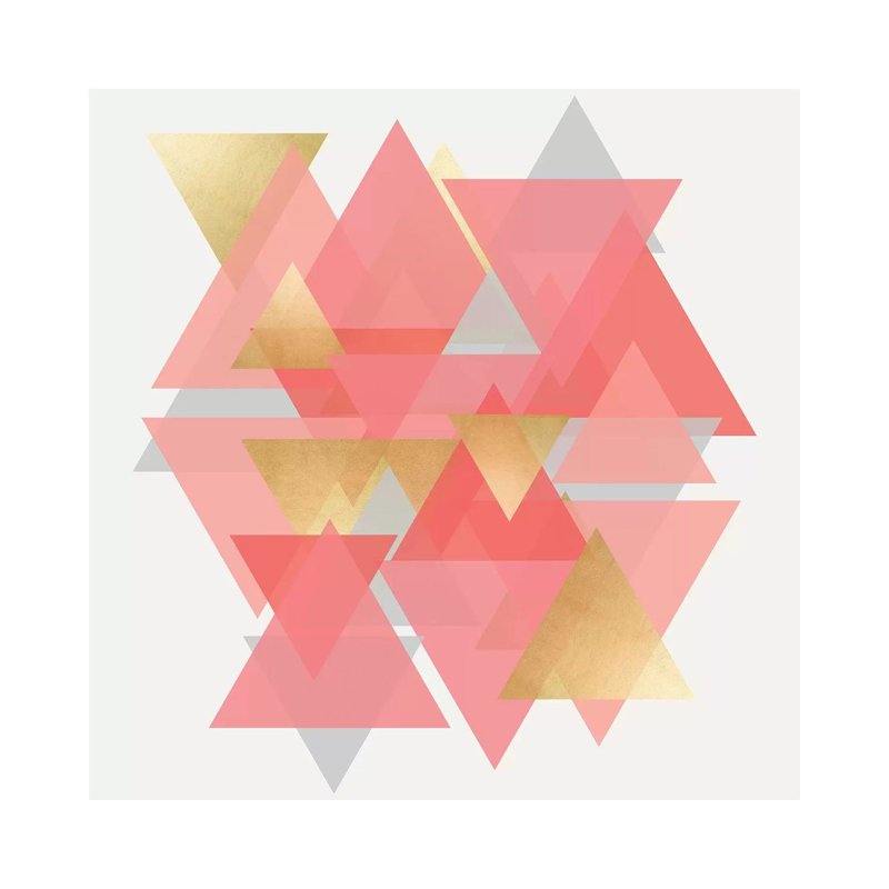 Scandinavian Triangles by Natalie Carpentieri - Wrapped Canvas Print, 93.98 cm H x 93.98 cm W x 1.91 cm D