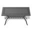 Ensemble de salle à manger 5 pièces en aluminium coulé résistant aux intempéries, comprenant 4 chaises pivotantes et une table rectangulaire avec cadre noir