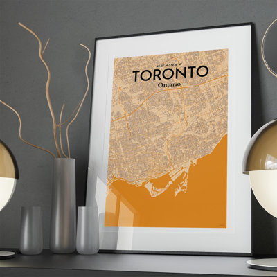 «Toronto City Map», impression rétro