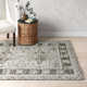 Rectangle Oriental Caleb Recycled P.E.T Area Rug in Gray