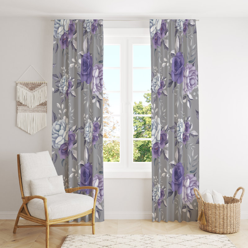 Semi Sheer Curtain Pair, 20" W x 52" L