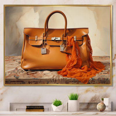 " Minimalim Brown Handbag "