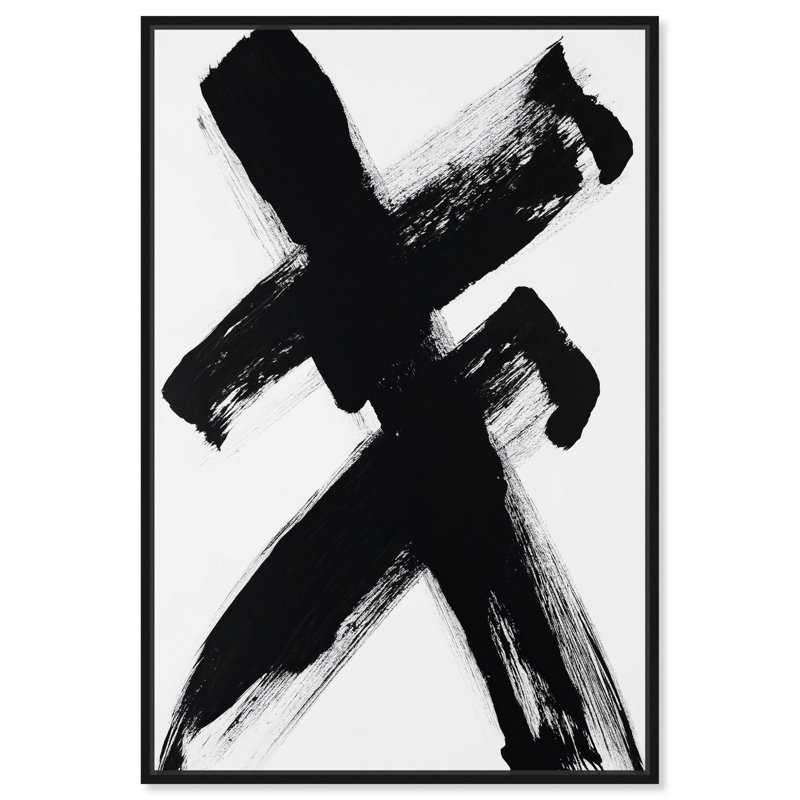 Art Remedy Black and White Art Canvas, Black Floater Framed, 16" H x 11" W