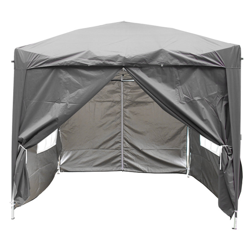 Isere 2.5m x 2.5m Metal Pop-Up Gazebo, Anthracite