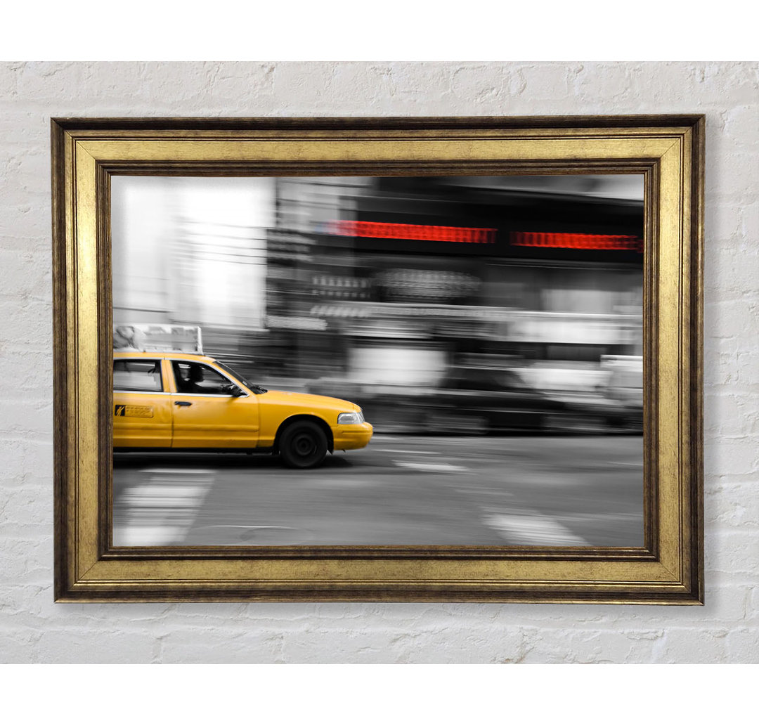 Movement Of The Yellow Cab - Einzelne Bilderrahmen Kunstdrucke