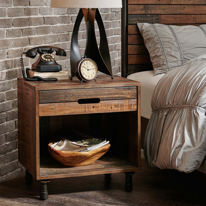 Table de nuit, Brun