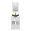 Ensemble de meuble-lavabo simple 24 po avec miroir Romford-371539536
