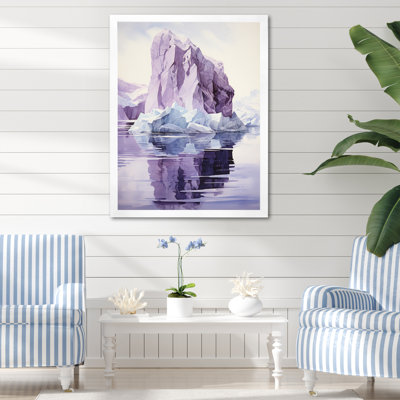 «Iceberg» mauve mystérieux - imprimé