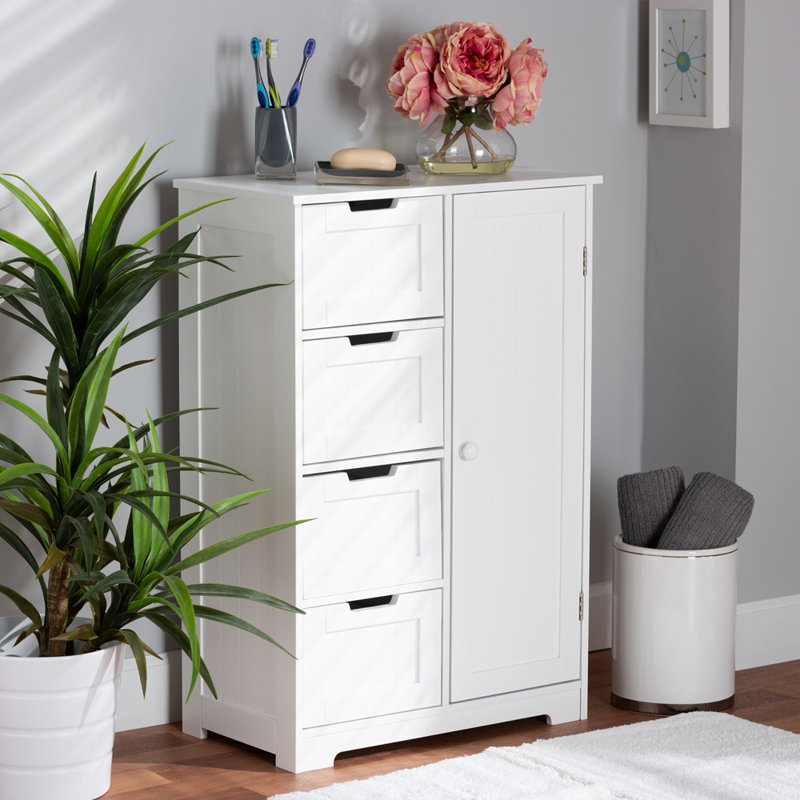 Armoire de salle de bain autoportante l 22 po x H 31,7 po x P 11,8 po Felomina