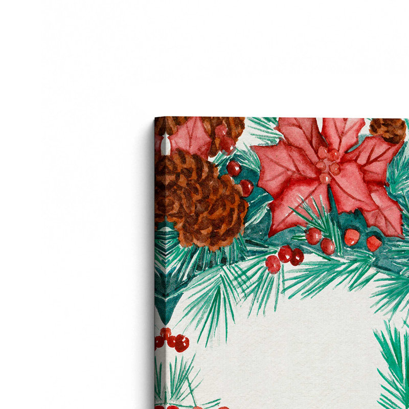 «Yuletide Harmony I» par Melissa Wang, reproduction d'art sur toile, H 40 po x l 30 po, Toile tendue, Ne s’applique pas