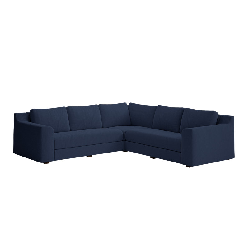 Elevate 99" Corner Sectional, Midnight Upcycled Poly
