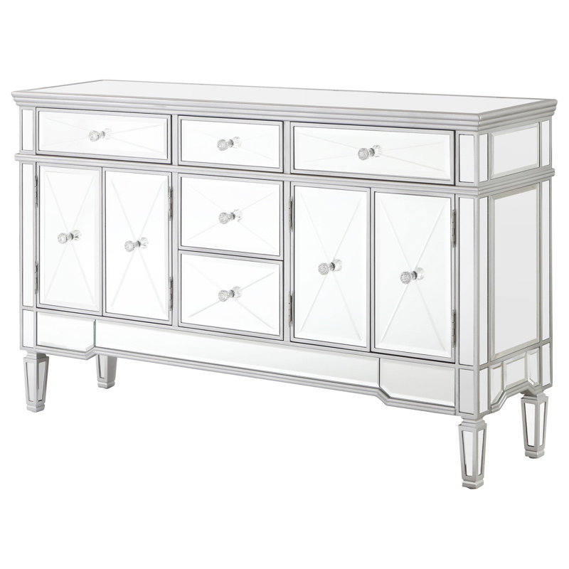 Armoire d'appoint de rangement à miroir 5 tiroirs Luxury Build - Malama