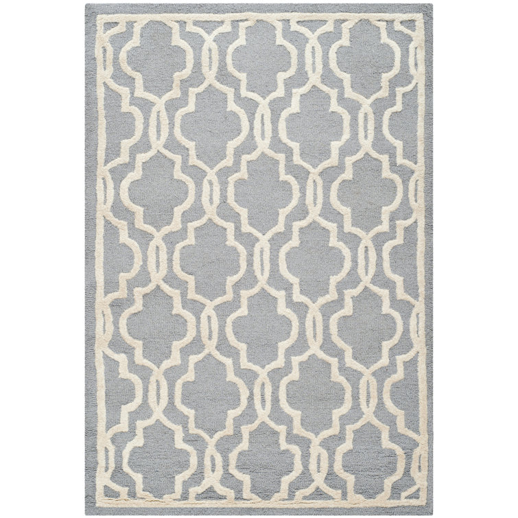 Spurgeon Geometric Wool Hand Woven Area Rug
