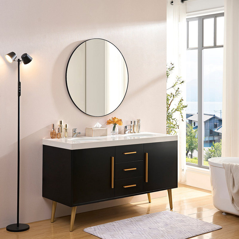 Wall Mirror, 36,06 po x 36,06 po, Rond