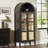 Dark Gray Shaker Solid Wood Double Doors Base Cabinet With Adjustable Shelves, Ideal For Kitchen, Laundry, And Bathroom Storage-1420874074