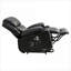  Fauteuil inclinable de massage Power Lift à siège unique, fauteuil en cuir noir profond pour utilisation intérieure