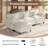 108'' Modular L-Shaped Sectional Sofa with Ottoman, Chenille Cloud Couch with Side Pocket & USB Ports for Living Room or Apartment,White-1503799267