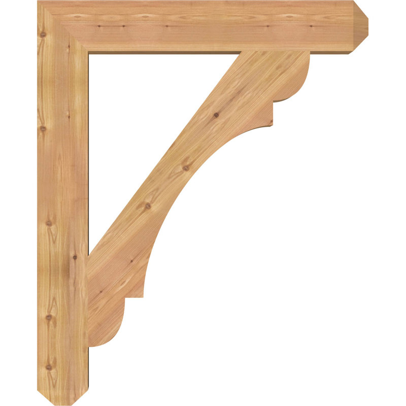 Support lisse pour artisan olympique, Cèdre rouge, H 44 po x l 5,5 po x P 36 po