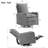 28.4" W Swivel Recliner Chair with Leg Support-1934102446