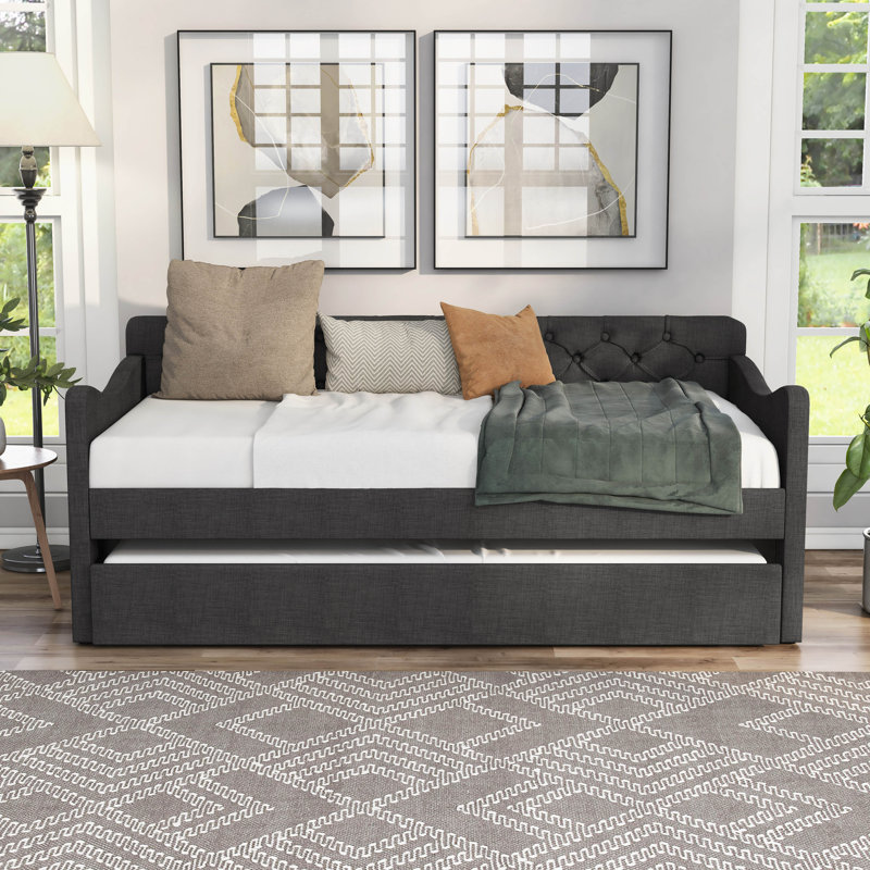 Lit de jour Charlayne Cape, Dark Gray