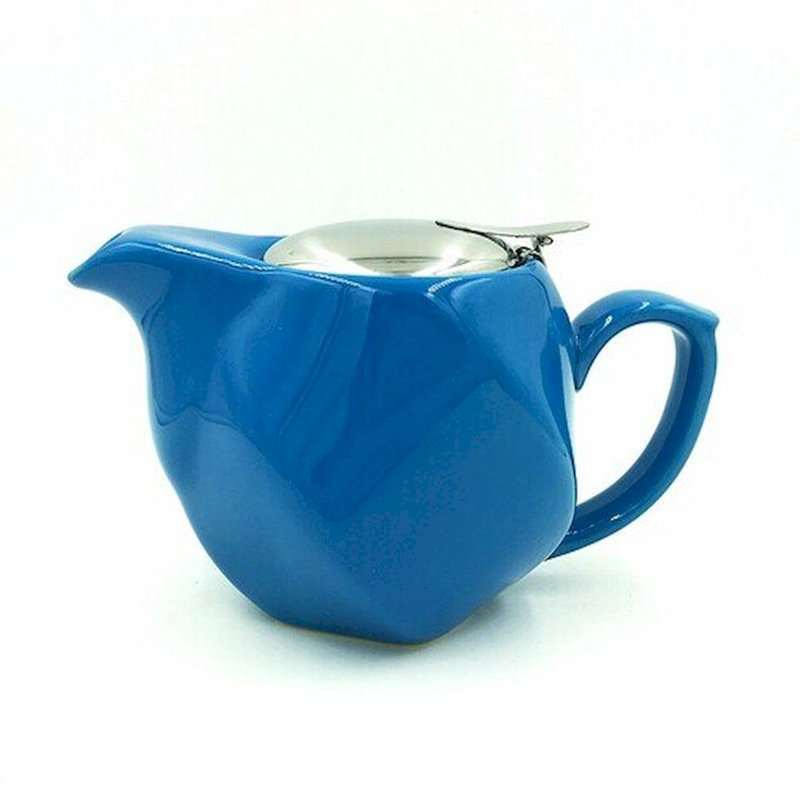 Théière bleue avec infuseur Beufort, 25 oz, Bleu