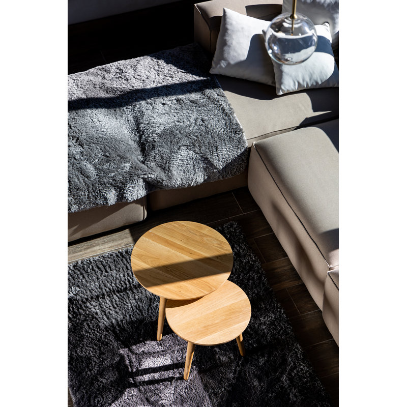 Lasonya Solid Wood 3 Legs Nesting Table Set