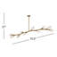 Lustre linéaire en cristal 10 lumières Dreanda-1331800441