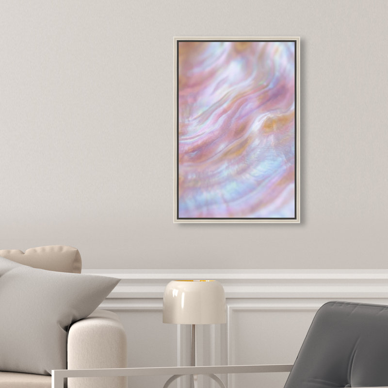 Iridescent Wave II Print by Oliver Gal, 25"H x 17"W, Silver Floater Frame